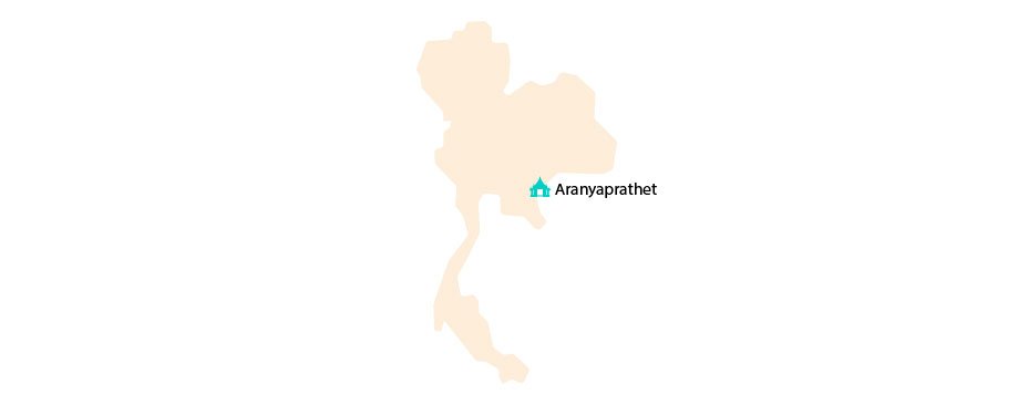 Aranyaprathet frontera Tailandia y Camboya