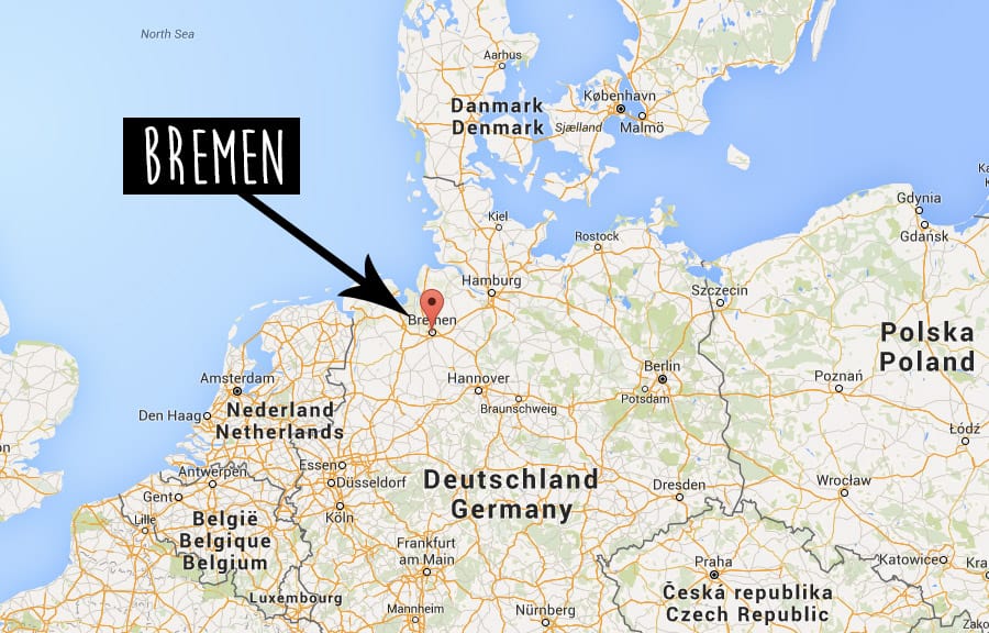 MAPA-BREMEN alemania turismo