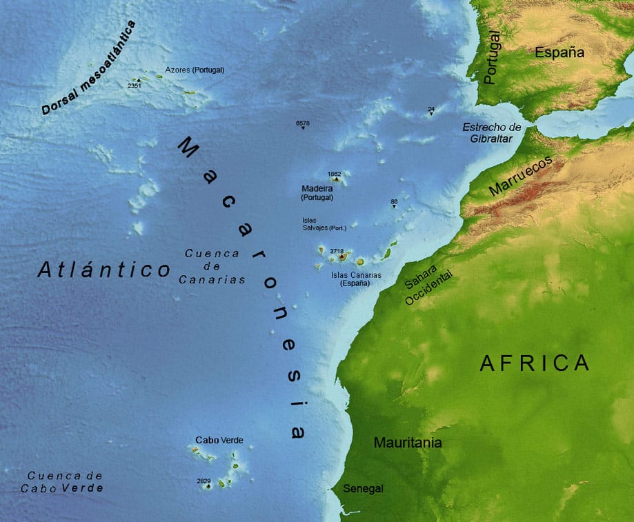 Macaronesia-esp dónde está la Macaronesia