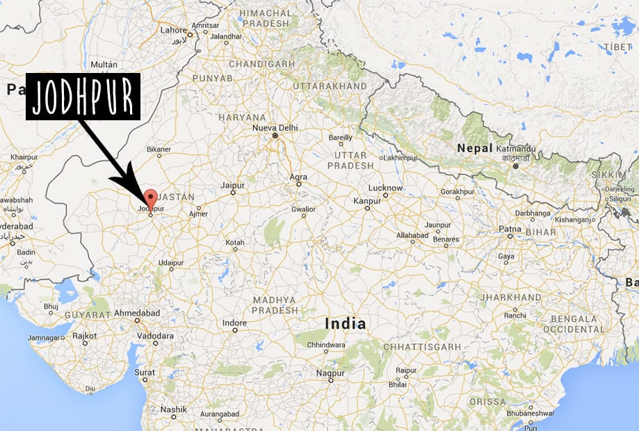 jodhpur_mapa Jodhpur India