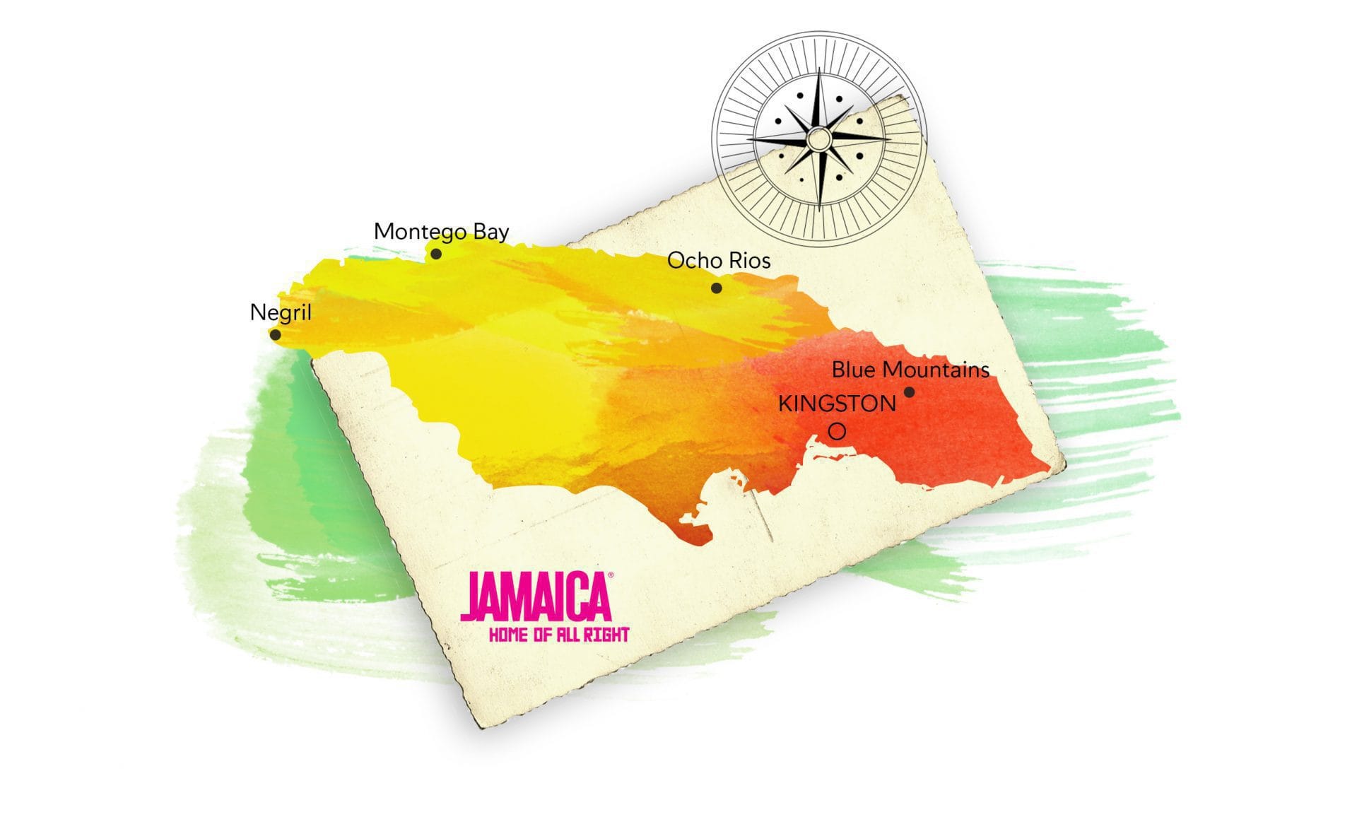 Mapa de Jamaica Mapa de Jamaica en el Caribe