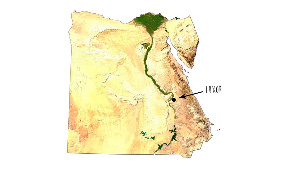 mapa-Luxor Mapa de Egipto | Rojo Cangrejo Blog de Viajes